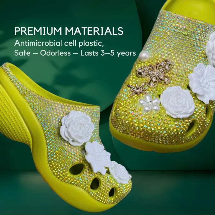 [CUSTOM DESIGN] Simple Bauhinia Flower Patterned Clogs