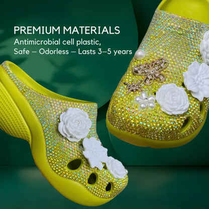 [CUSTOM DESIGN] Simple Bauhinia Flower Patterned Clogs