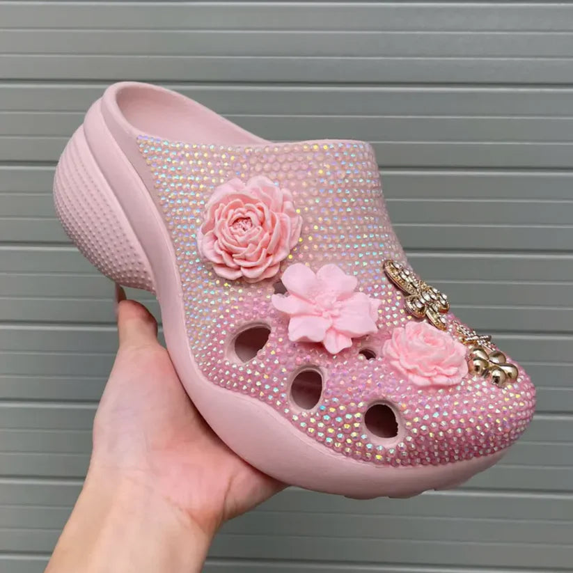 [CUSTOM DESIGN] Simple Bauhinia Flower Patterned Clogs