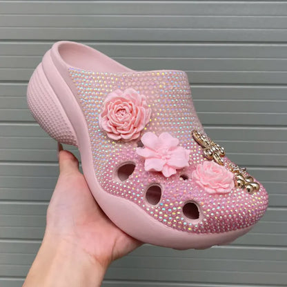 [CUSTOM DESIGN] Simple Bauhinia Flower Patterned Clogs