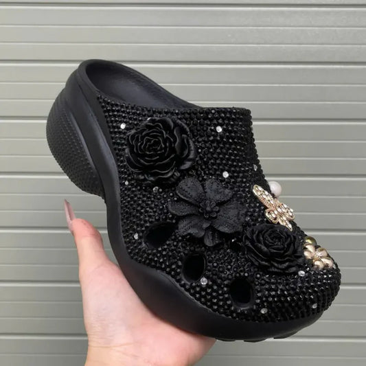 [CUSTOM DESIGN] Simple Bauhinia Flower Patterned Clogs