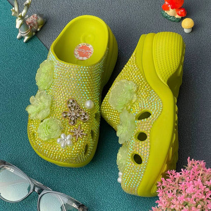 [CUSTOM DESIGN] Simple Bauhinia Flower Patterned Clogs